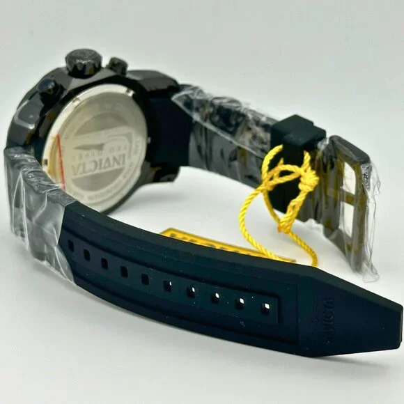 BRAND NEW Invicta Pro Diver Scuba JET BLACK Dial Chronograph Date Watch - Picture 7 of 9